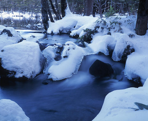 上高地<冬>29明神池
