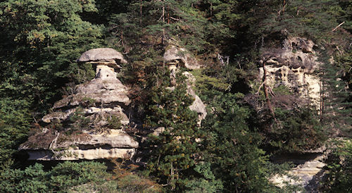 福島旅行12塔のへつり